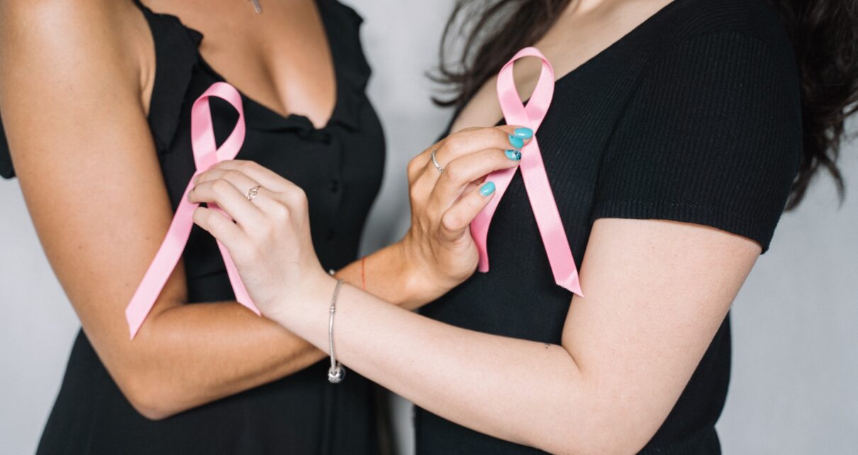 Breast cancer awareness illustration.